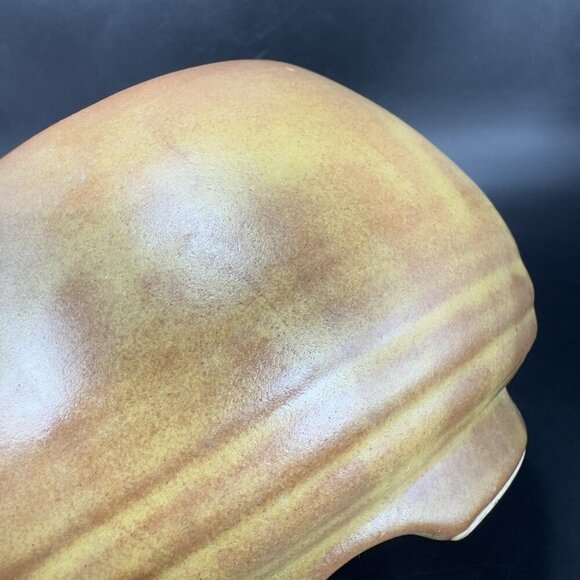 Vintage Footed Flower Pot Planter Bowl Pottery Brown Glaze MCM Decorative Decor - Picture 8 of 14